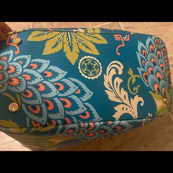 Spartina 449 large tote bag peacock purse - Picture 9 of 16